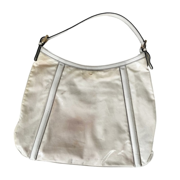 Vintage Gucci Britt Off White Hobo Shoulder Handbag Oversized GG 162740 - Picture 4 of 11